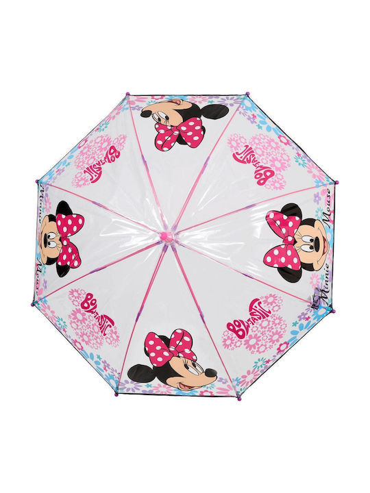 Rain Kids’ Curved Handle Umbrella Multicolour