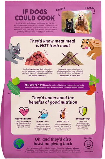 1kg Dry Dog Food with Duck, Meat, Deer and Vegetables