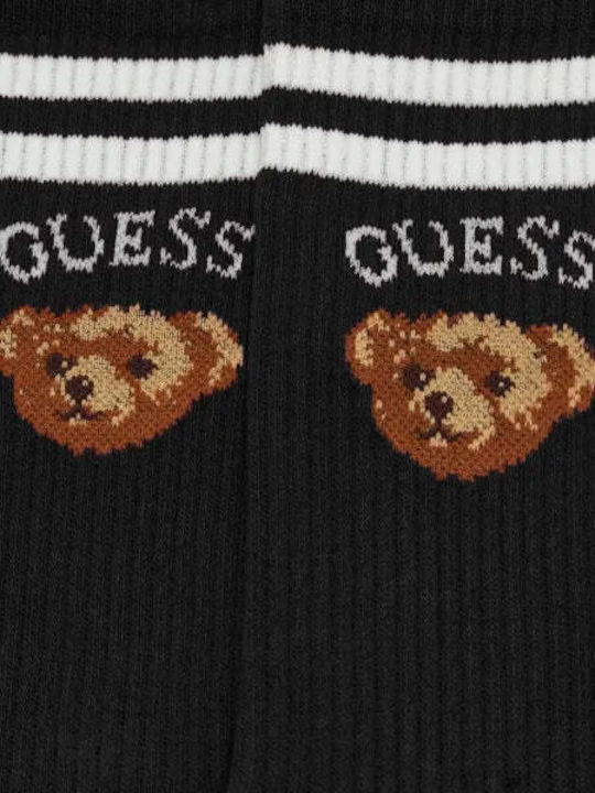 Guess Baer One Γυναικείες Κάλτσες με Σχέδια Μαύρο
