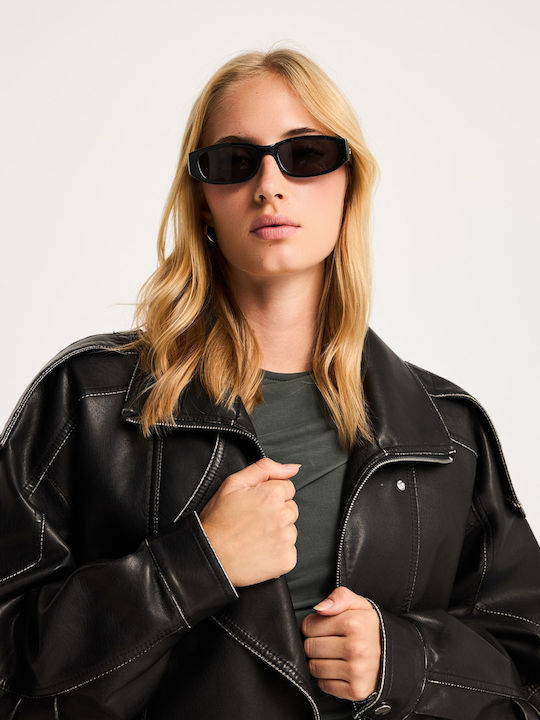 Γυναικείο Biker Jacket Μαύρο