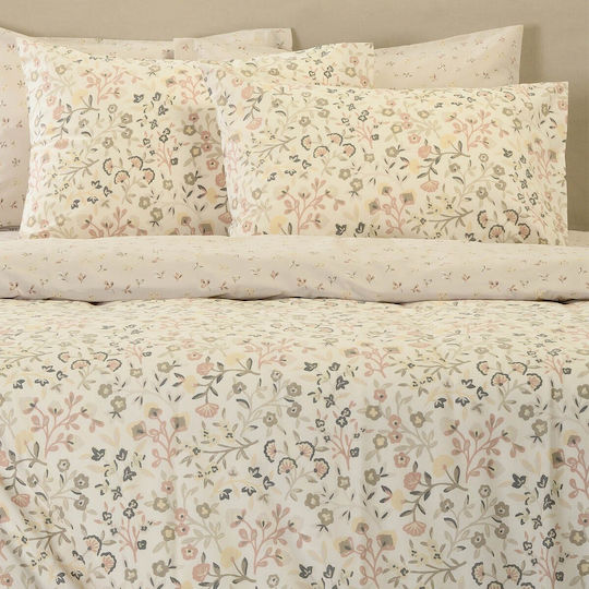 Melinen Double Set 4 Pieces 205x270cm Ecru/Beige Melinen Double Set 4 Pieces 205x270cm Ecru/Beige