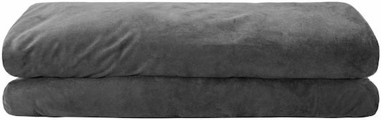 vidaXL Single Blanket 150x200cm Anthracite