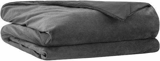 vidaXL Double Blanket 200x200cm Anthracite