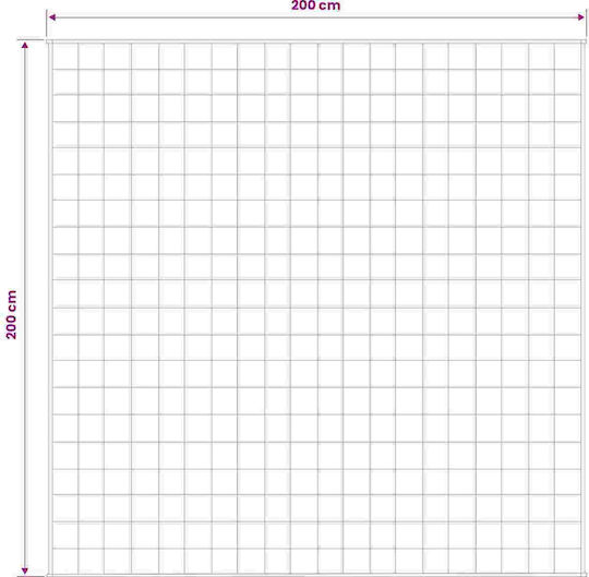 vidaXL Fleece Blanket Double 200x200cm White