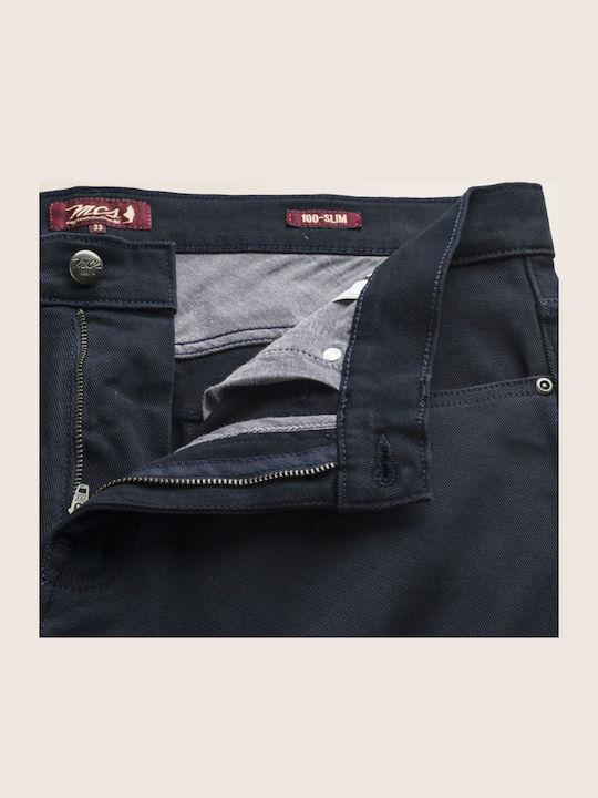Pantaloni Bărbătești Slim Fit Albastru Navy