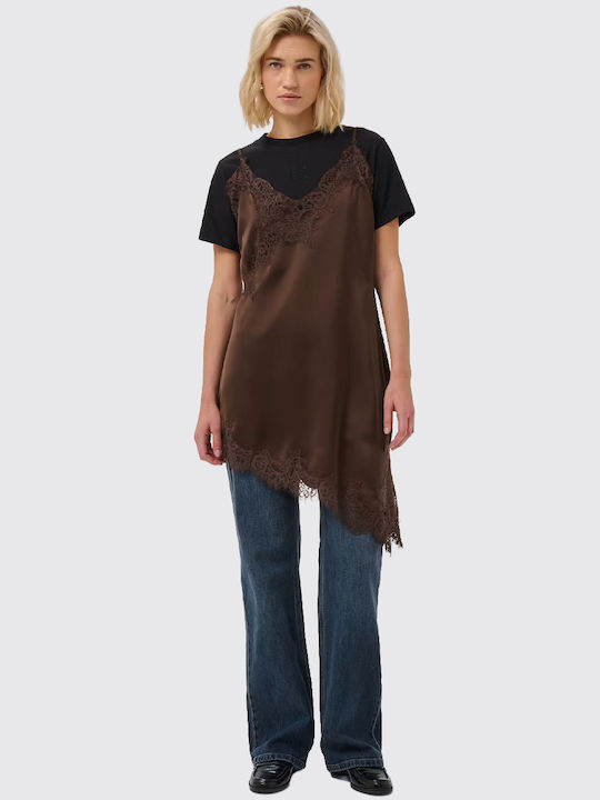 Brenda Slip Dress D.brown