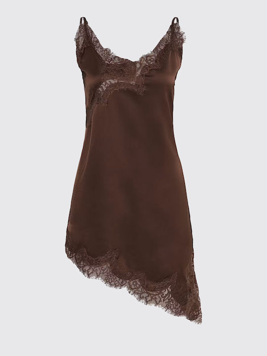 Brenda Slip Dress D.brown