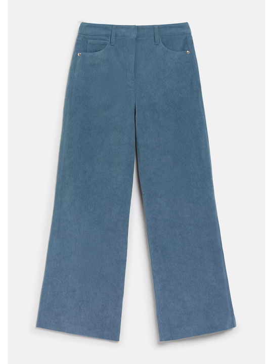 Damenhose aus blauem Cord