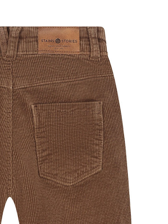 Kinderhose aus braunem Cord