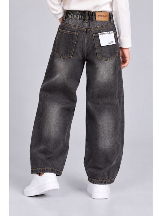Kids' Black Jeans Trousers
