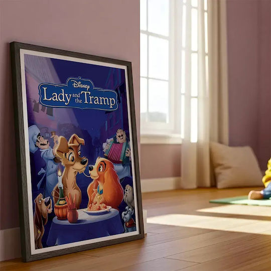 Poster Lady Tramp Mv332 30 cm X 40 cm Schwarzer Holzrahmen-72304pd161851f55321