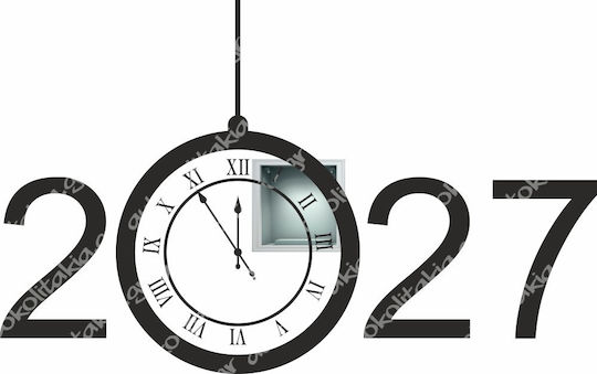 Αυτοκόλλητο Βιτρίνας - 2027 - Κόκκινο
