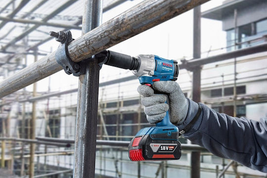 Bosch GDS 18V-350 Brushless Μπουλονόκλειδο Μπαταρίας 18V 2x4Ah με Υποδοχή 1/2"