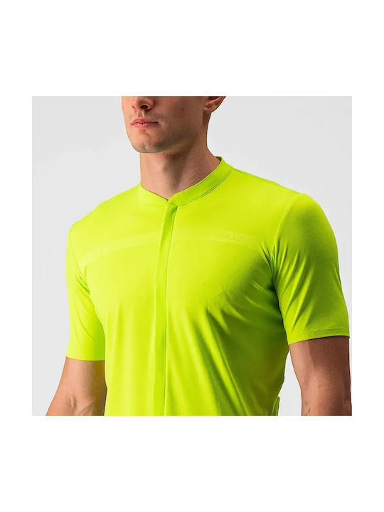 Castelli Unlimited Allroad Мъжка Късорукавна Колоездачна Фланелка Жълта