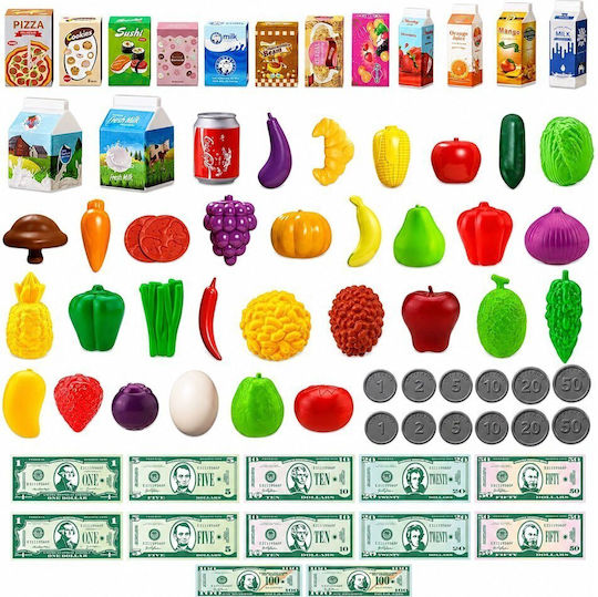 Lean Toys Supermarket Trolley for Ages 3+ 26 Pieces