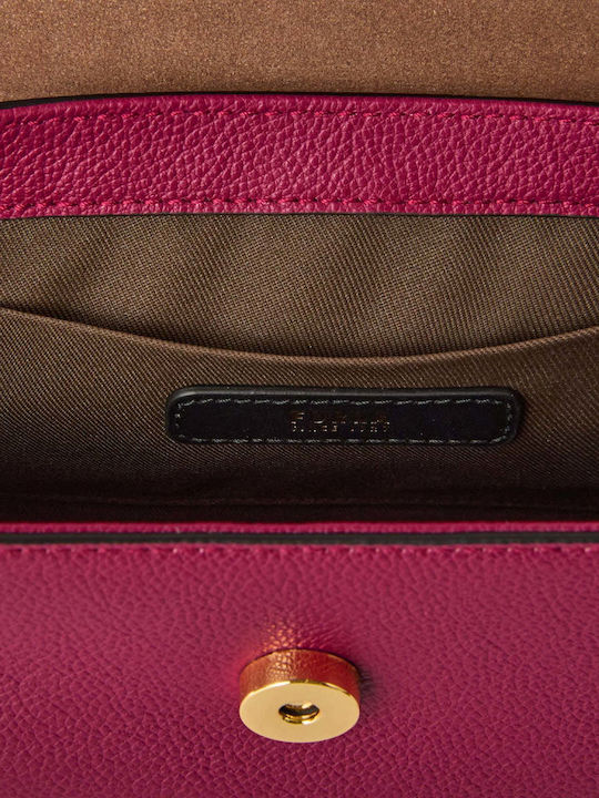 Moonlight Top Handle Дамска Кожена Чанта с Капак Rododendron