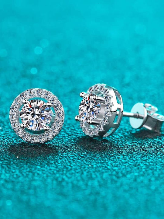Lysea Women's Earrings Aurora 925 Silver Silver Moissanite