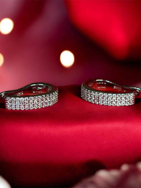 Lysea Women's Aureline Earrings 925 Silver Silver Moissanite