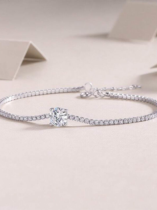 Lysea Women's Riviera Bracelet in Silver 16cm