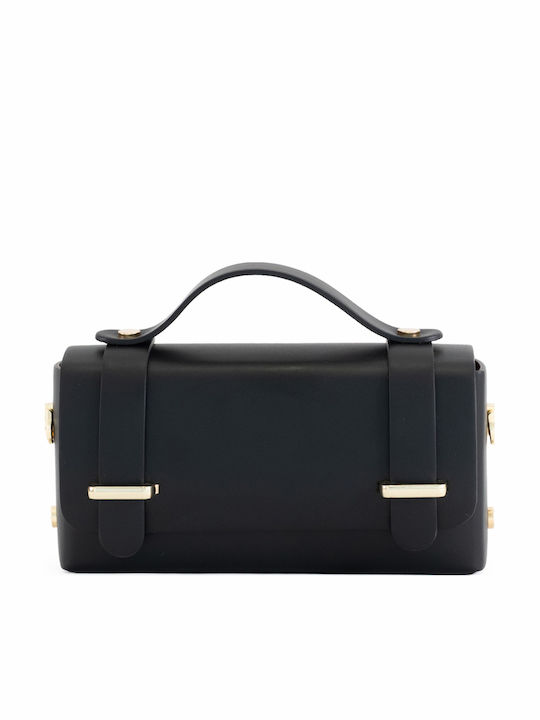 Damen-Flap-Tasche aus Leder in Rosa