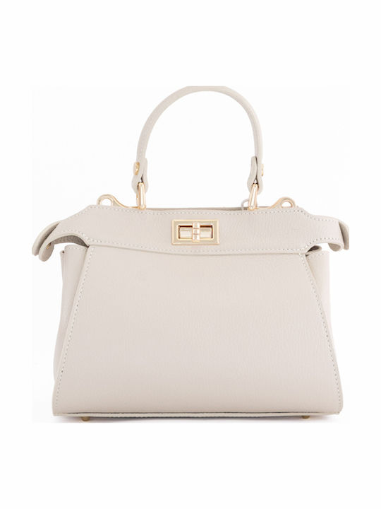 Leather Women's Satchel Bag Cognac