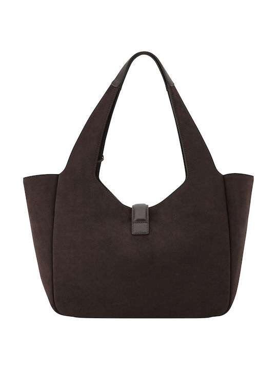 Monette Fabric Women's Tote Bag Brown