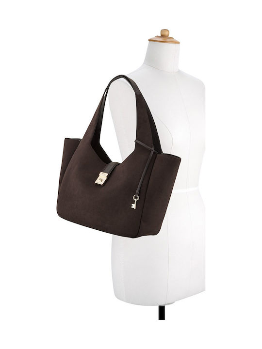 Monette Fabric Women's Tote Bag Brown