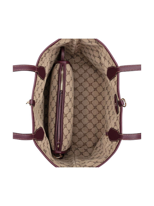 Emerick Women's Burgundy Tote Bag
