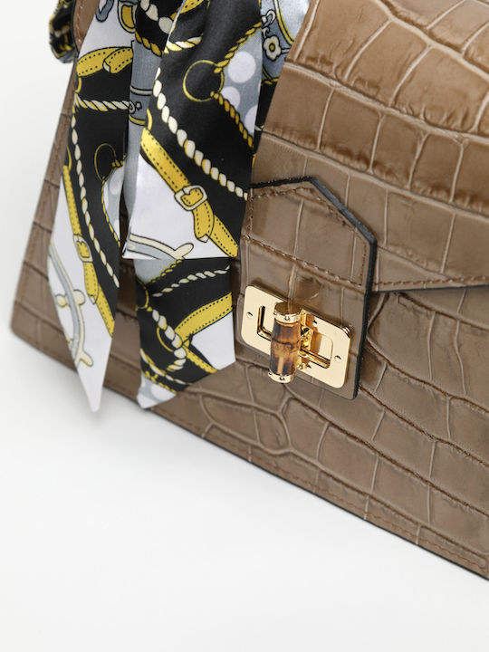 Blaue Damen-Ledertasche zum Umhängen