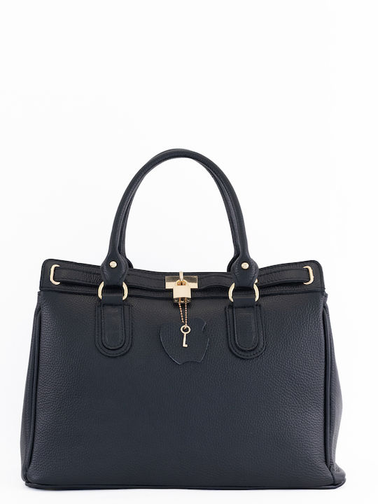 Olivegrüne Damen-Schultertasche aus Leder