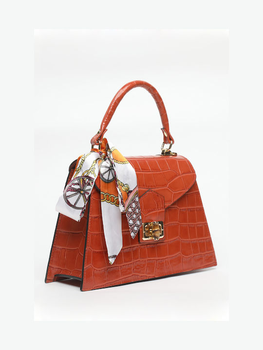 Blaue Damen-Ledertasche zum Umhängen