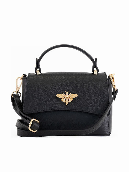 Damen-Flap-Tasche aus Leder Rosa
