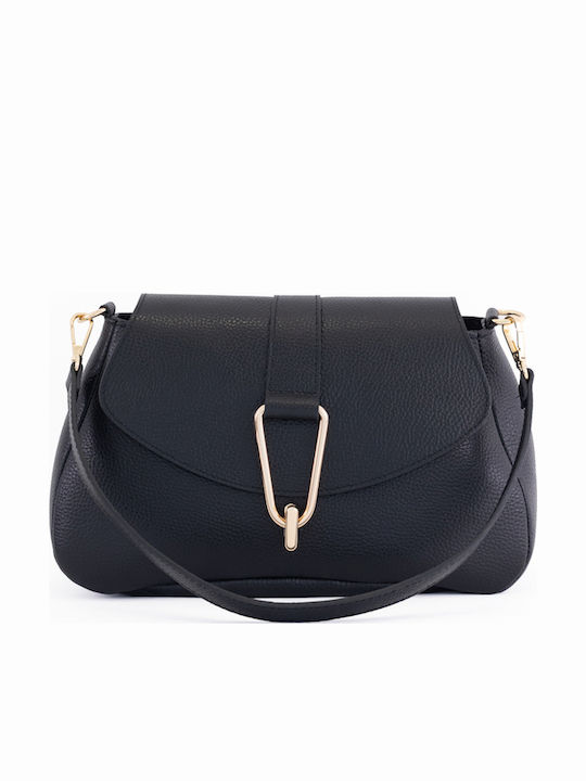 Burgunderrote Damen-Schultertasche aus Leder