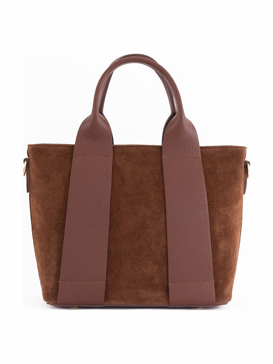 Grey Leather Women's Shoulder Bag