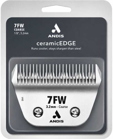 Andis Ceramic Edge Wide 7fw Coarse Clipper Blade – 3.2 Mm