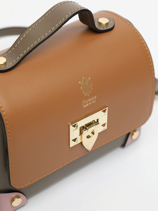 Leather Women's Flap Bag Multicolour