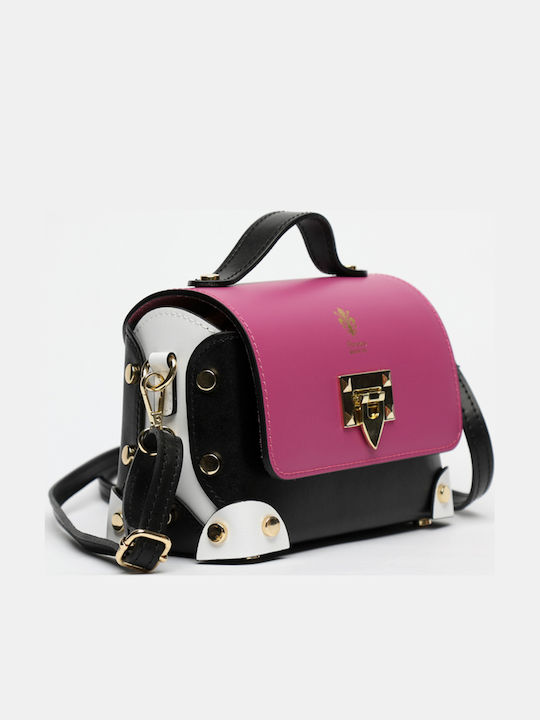 Leather Women's Flap Bag Multicolour