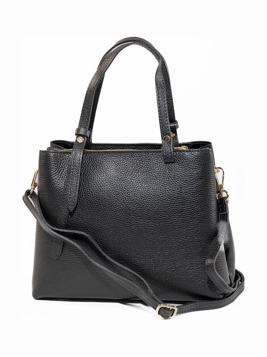 Bordeauxfarbene Damen-Schultertasche aus Leder