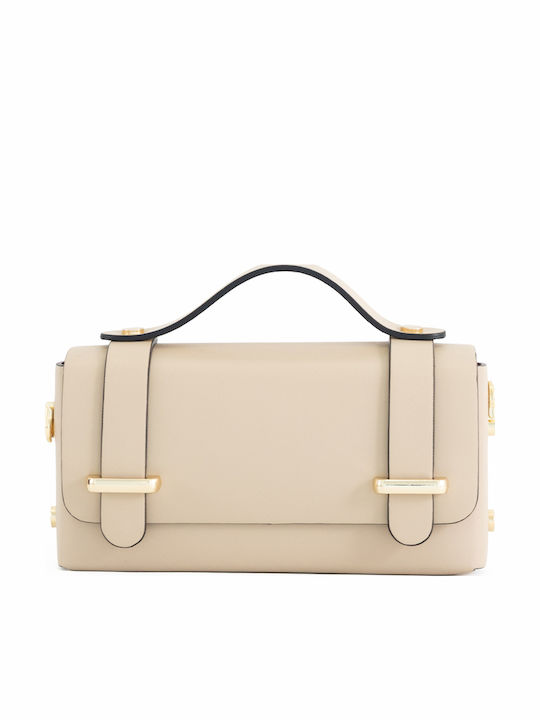 Light Blue Leather Women's Shoulder Bag