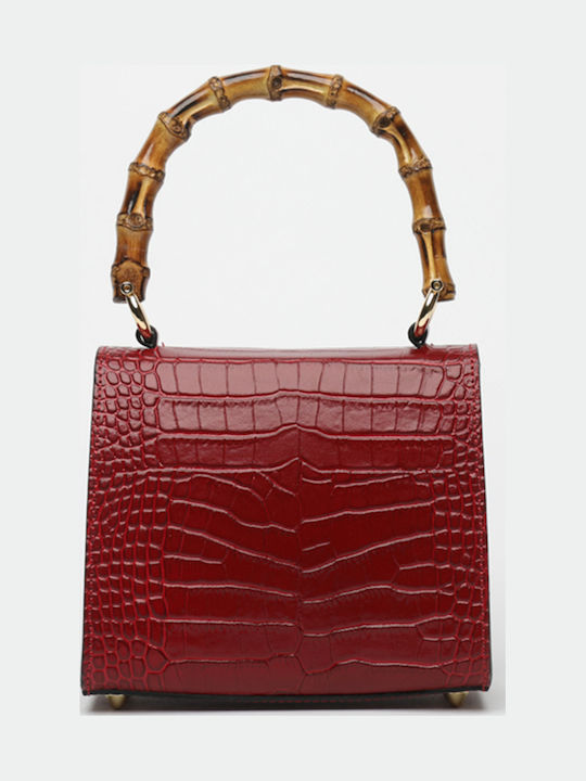 Red Leather Women's Crossbody Bag