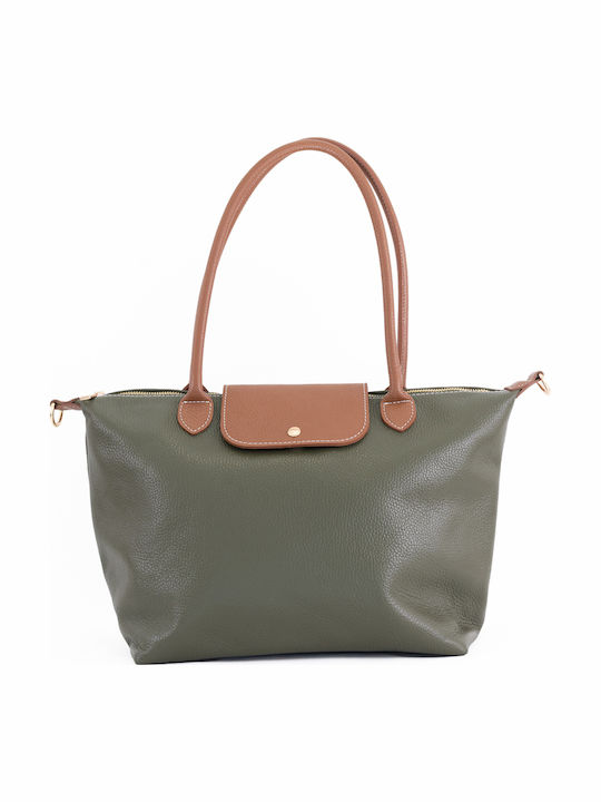 Bordeauxrote Damen-Schultertasche aus Leder