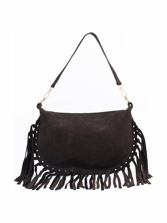 Black Leather Women's Shoulder Bag