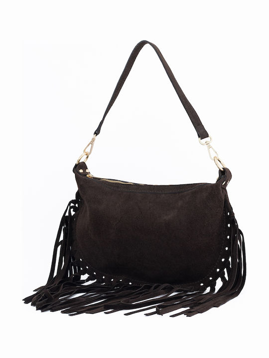 Black Leather Women's Shoulder Bag