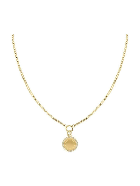 Tommy Hilfiger Zircon Necklace Steel Gold 2780903 Bijou Box Tommy Hilfiger Zircon Necklace Steel Gold 2780903 Bijou Box