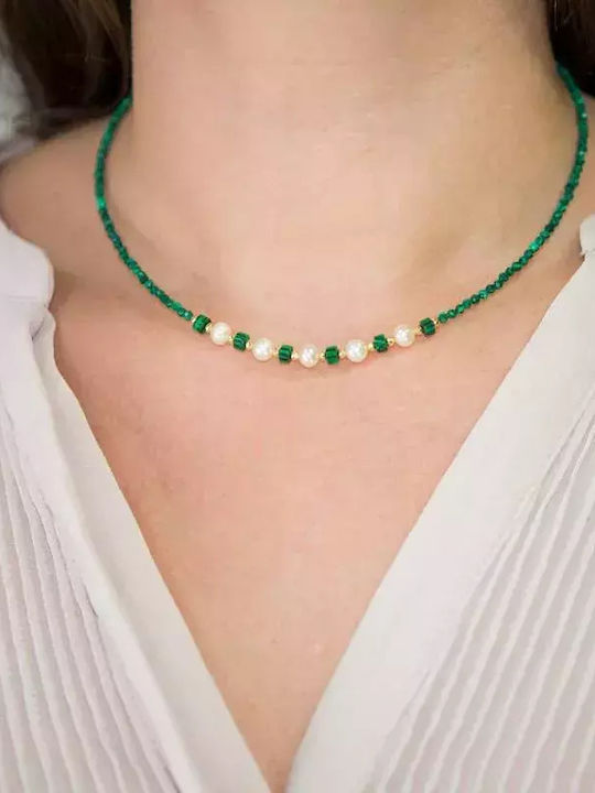 Necklace Made of Gold Plated Silver