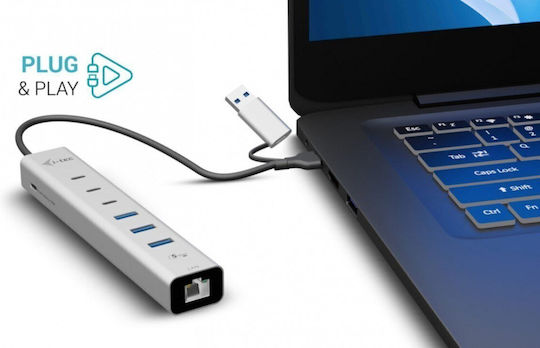 i-tec Hub 10 Θυρών USB 3.2 με σύνδεση USB-C / Ethernet