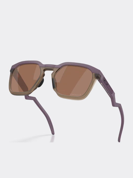 Hstn Sq Unisex Sunglasses with Brown Horn-Rimmed Frame and Brown Lenses
