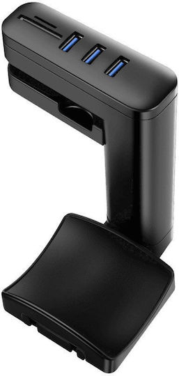 Gelid Solutions Офисна Стойка за Слушалки с USB Порт Черна