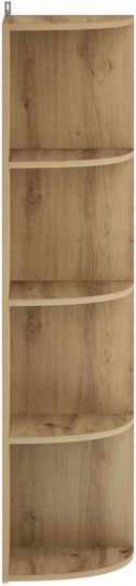 Corner Bookcase Artisan Oak 41.5x41.5x143 cm