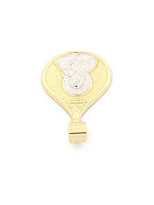 Charm Talisman Lacrimă din Aur de 9K